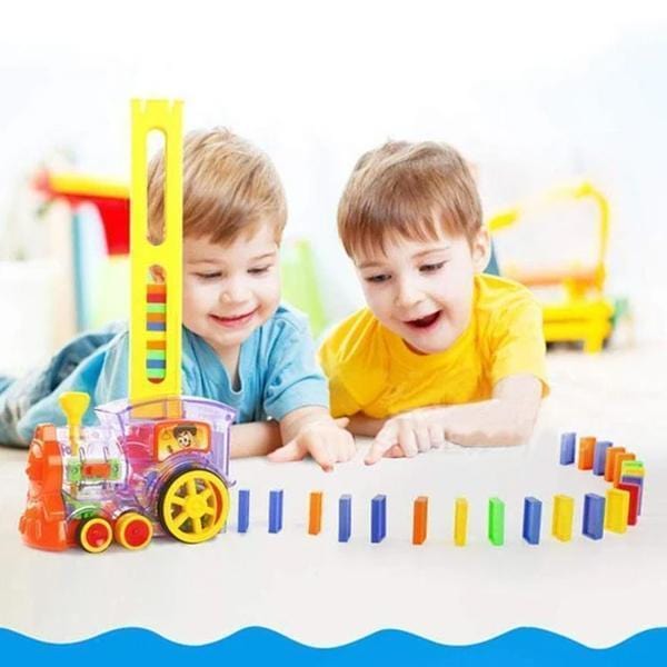 【FreeShipping - 60% OFF ONLY TODAY】Automatic Domino Train (80pcs) - Koolkidstoyz