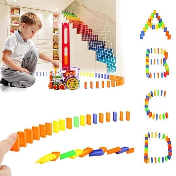 【FreeShipping - 60% OFF ONLY TODAY】Automatic Domino Train (80pcs) - Koolkidstoyz