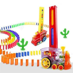 【FreeShipping - 60% OFF ONLY TODAY】Automatic Domino Train (80pcs) - Koolkidstoyz