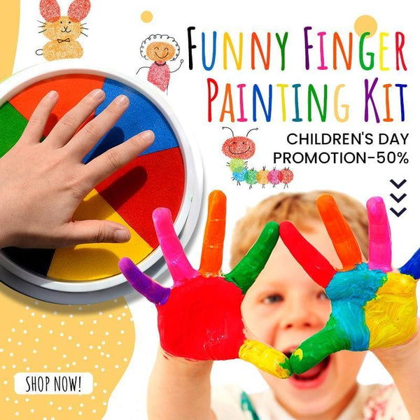 Funny Finger Painting Kit - 50% OFF - Koolkidstoyz