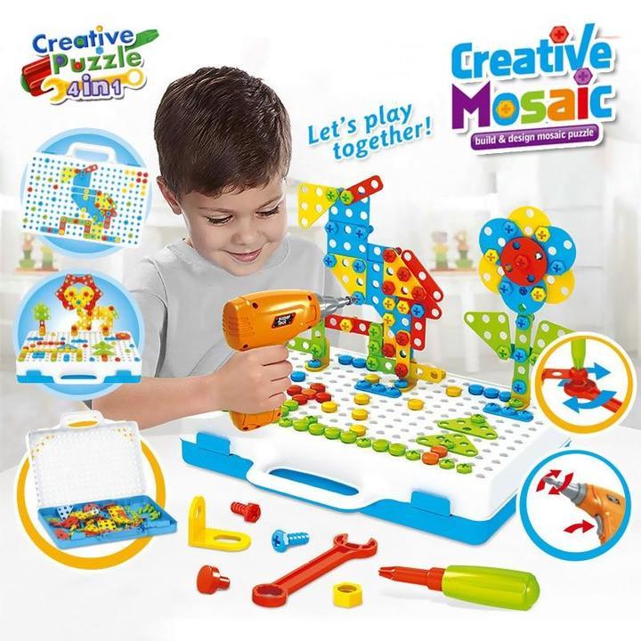 Creative Mosaic Drill Set For Kids - Koolkidstoyz