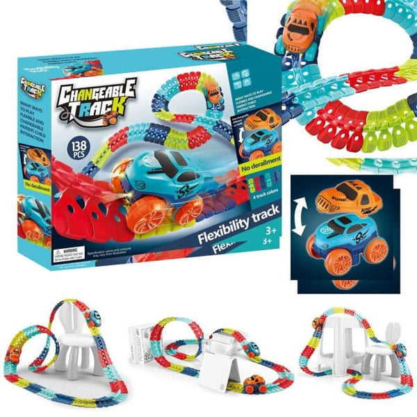 KoolKidstoyz™ Rollercoaster RaceCar Track Set