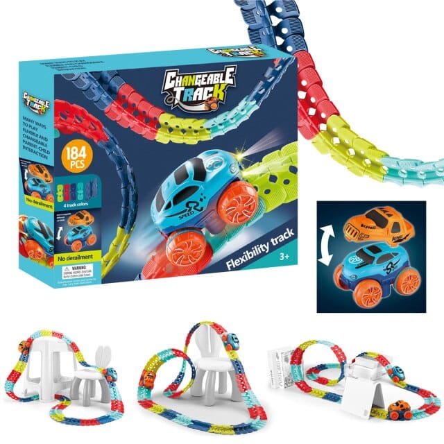 KoolKidstoyz™ Rollercoaster RaceCar Track Set