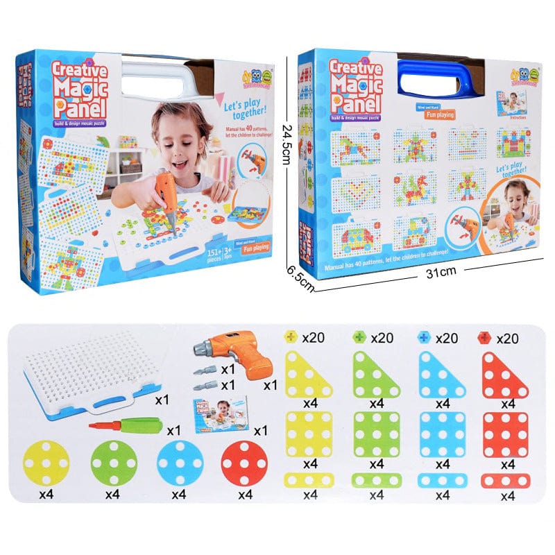 Creative Mosaic Drill Set For Kids - Koolkidstoyz