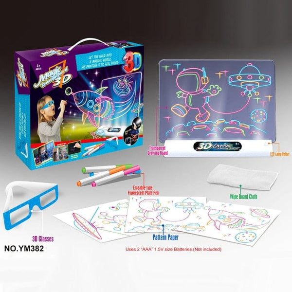 Kids 3d Magic Doodleboard W/ 3D Glasses 💫